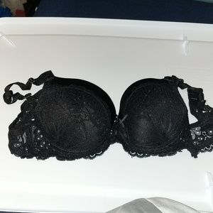 Black lace bra